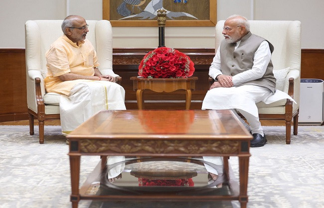 PM Modi extends greetings to CP Radhakrishnan