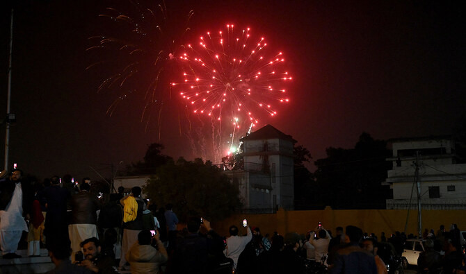 Karachi aerial firing