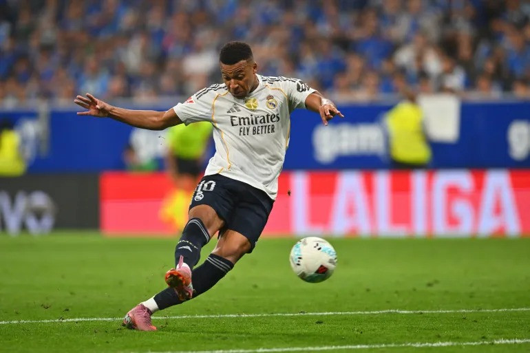 Real Madrid's Kylian Mbappe