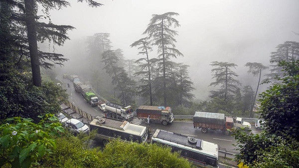 Several roads closed in Himachal Pradesh as rain continues