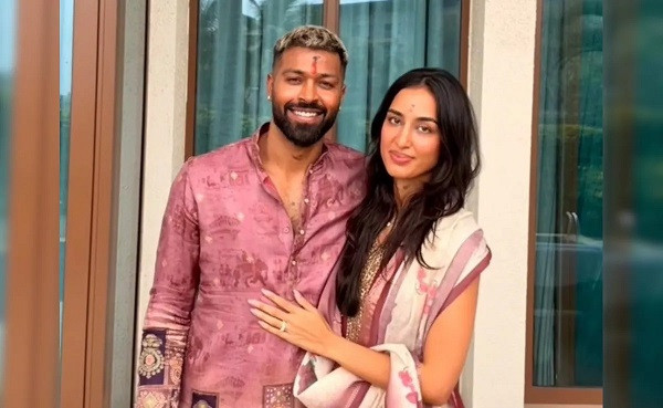 Hardik Pandya with Mahieka Sharma